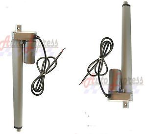 2 Heavy Duty 18&#034; inch Linear Actuators Stroke 12 Volt DC 200 Pound Max Lift Set
