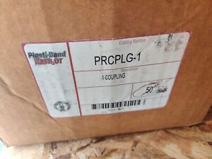 50 NEW PLASTIC BOND PRCPLG-1 REDH2OT 1&#034; PVC COATED RIGID CONDUIT COUPLINGS