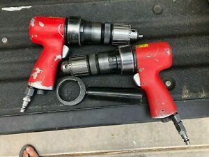 QTY 2 : Sioux 3P1140 Pistol Grip 1/2&#034; Pneumatic 360 RPM Drills +++++++++++++++++