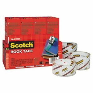 Scotch Book Repair Tape 8-Roll Multi-Pack, 15-yard Rolls, 3&#034; Core (MMM845VP)