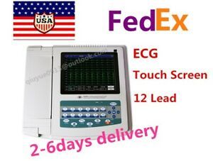 Portable ECG Machine Digital 12 channel 12-lead Electrocardiograph + PC Software