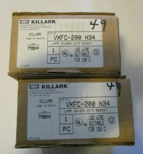 Qty 2 - Hubbell-Killark VXFC-200 N34 V-Series Incandescent Luminaire Fitting
