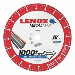 Lenox Tools 1972930 METALMAX Diamond Edge Cutoff Wheel, 12&#034; x 1&#034;