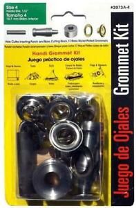Lord &amp; Hodge #4 Grommet Kit Brass (Nickel Plated)