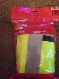 Milwaukee High Visibility Yellow Safety Vest - L/Xl Class 2, 10 Pockets 2 Pack