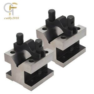 2-3/8&#039;&#039; x 2-3/8&#039;&#039; x 2&#039;&#039; V Block &amp; Clamp Set Multi-use Gauge Gage Machinist Tool