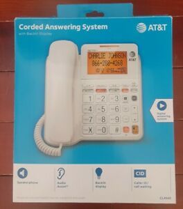 AT&amp;T CL4940 Corded Phone w Answering System Backlit Display Extra Large Buttons
