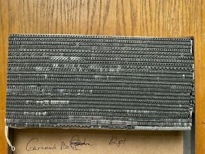 Letterpress Metal Type  Garamond Bold  12Pt