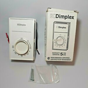 NEW Dimplex TD902W White 22A 120/208/240 VAC Double Line Thermostat 50-90° F