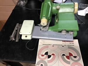 Vintage Juki Baby Blindstitch CM-606 Sewing Machine Made In Japan With booklet