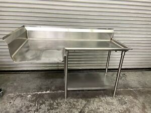 64x27 Right Side Clean Dish Washer Table Corner Space Saver Stainless NSF #6574