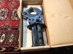 Ratcheting Cable Cutter, German Made #222, Heavy Duty, Tested Nice, In Box, Desc
