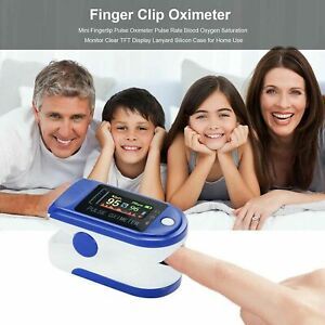 Finger Pulse Oximeter Blood Oxygen SpO2 PR Saturation Heart Rate Meter A3GU