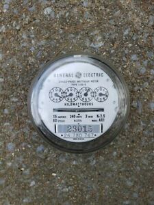 Vintage G.E. Electric Watt Hour Meter I 50 s Untested