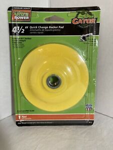 Gator Quick Change 4-1/2 In. Angle Grinder Backer Pad 3873 - New Open box