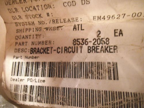 Circuit breaker bracket part # 8536-2058 - new for sale