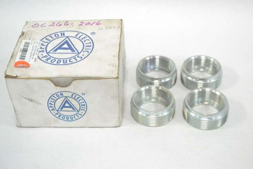 Lot 4 new appleton rb200-150 steel reducer bushing 2in x 1-1/2in b334878 for sale