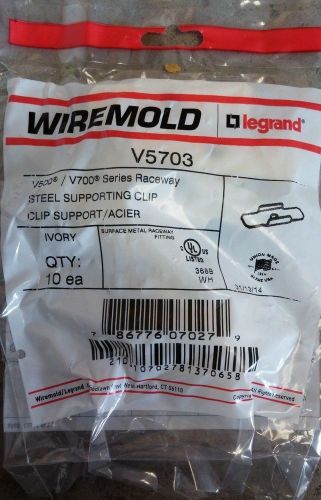 New Set of 90 (9 bags) WIREMOLD V5703 Steel Supporting Clip V500/V700 Series