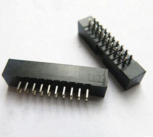 10 pcs 2.0mm 2*10 Pin 20 Pin Straight Male Shrouded PCB IDC Socket Box header