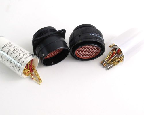 Connector pair set ms24264r22b55p9 + ms24266r22b55s9 mil spec 55 pos gold cts for sale