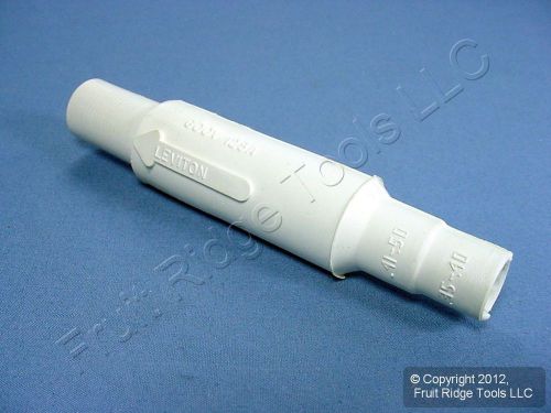 Leviton White Cam-Type Plug Insulating Sleeves Female ECT 15 Series 15SDF-48W