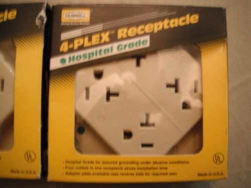 HUBBELL 4 PLEX RECEPTACLE, ISOLATED GROUND, HOSPITAL GRADE # 420HI