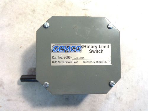 NEW GEMCO 2006-402L80A ROTARY LIMIT SWITCH