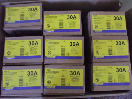 Square D H361N 30amp Disconnect  Brand New 2 Units