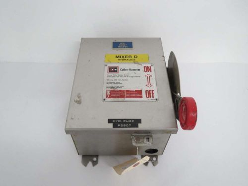 CUTLER HAMMER 4HD361NF 30A 600V-AC 3P NON-FUSIBLE DISCONNECT SWITCH B447628