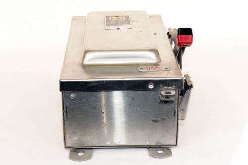 Square D H262DS  60 Amp, 600V, Stainless Steel, Non-Fusible Switch (no window)