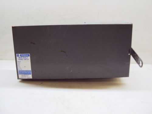 WESTINGHOUSE 60 AMP BUS DUCT FUSIBLE SWITCH ITAP-362, 600 VAC, W/O FUSES (USED)