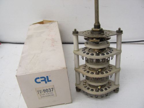 CENTRALAB ROTARY SWITCH JV 9037 6 POLE 2-8POS NON-SHORTING NEW(OTHER)