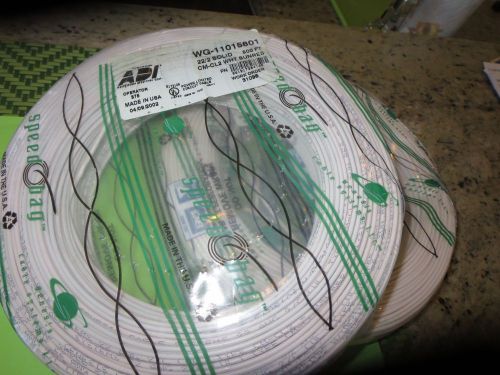 Adi alarm or bell wire 22/2 total 950 ft- 22-gauge, 2-wire solid, white - new for sale