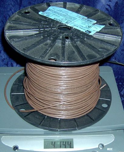About 400&#039; 16 gauge stranded brown wire 400 feet 16awg 16 awg