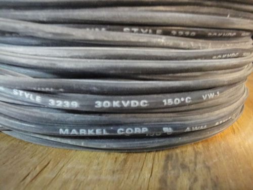 High voltage silicone flexable 30 kv black wire markel style 3239 tesla for sale