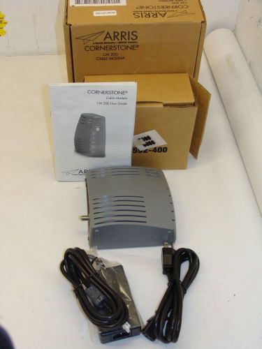 Arris cornerstone cm200 cable modem, arcd21517 for sale