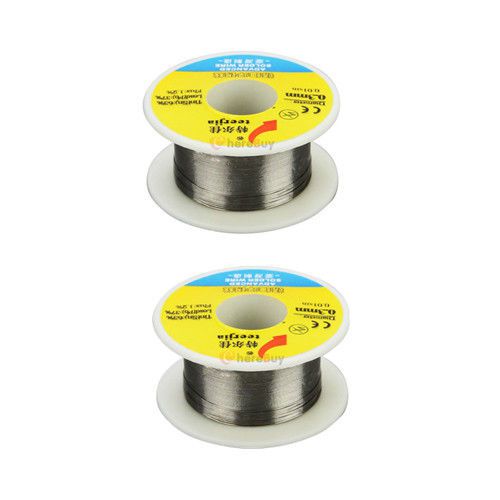 2 x 0.3mm 50g tin lead soldering solder wire rosin core tin(sn) lead(pb) 63/37 for sale