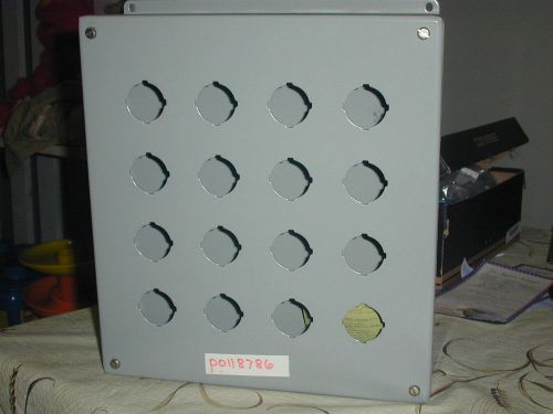 Hoffman control panel enclosure box  p00118786  12&#034; by 11&#034;   16 holes for sale