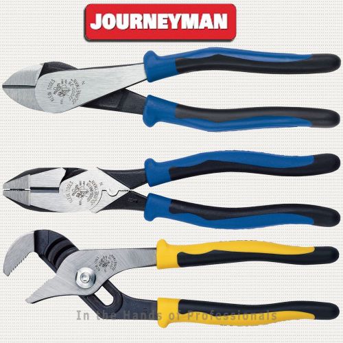 Klein j2000-9necr +j2000-28 +j502-10 journeyman™ high-leverage pliers set &lt; new for sale