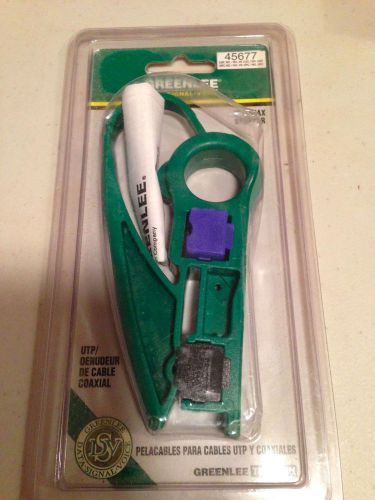 GREENLEE  UTP/COAX Cable Stripper 45677   Free Shipping!