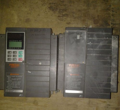 Fuji vfd variable frequency drive frenic 5000p11 15 hp lot of 2 for sale