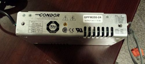 Condor gpfm250-24 medical 250 watt global performance switcher for sale