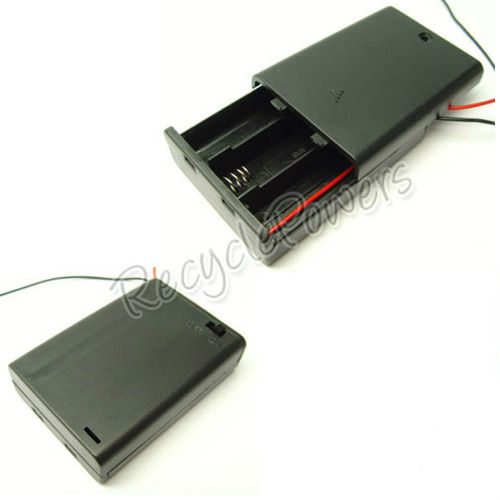 5 On/Off Switch Battery Box Holder Case 3 AA 4.5V Leads