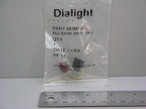 2 Dialight 162-8430-0931-502  T-1 3/4 Midget Flange Incandescent Indicators