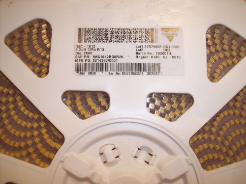 Qty (2000) imc1812rq8r2k vishay 8.2uh 1812 smd wirewound molded inductors for sale