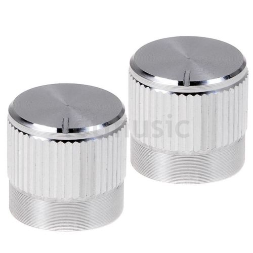 2 pcs aluminium alloy ?15x14mm 18t insert type knobs silver for sale