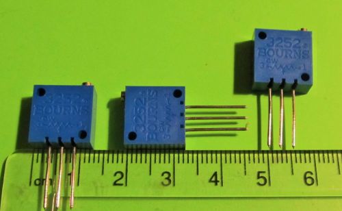 Cermet Trimmer Resistors,Bourns,RJ22FW504,3252 Series,500K Ohm 10% 0.5w,4 Pcs