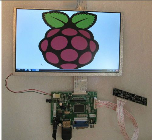 9&#034; inch tft lcd monitor touch screen + driver board hdmi vga 2a for raspberry pi for sale