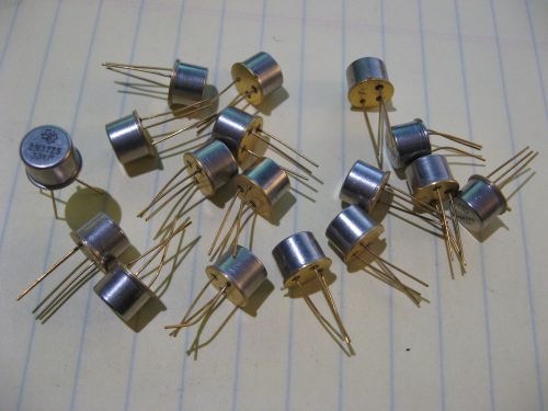 Lot of 17 2N3725 Silicon NPN 500mA 300MHz RF Transistors Texas Ins - NOS Vintage