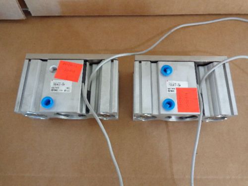 (2) NEW SMC MGQL40-Y59A Pneumatic Cylinders Compact Guide Slides